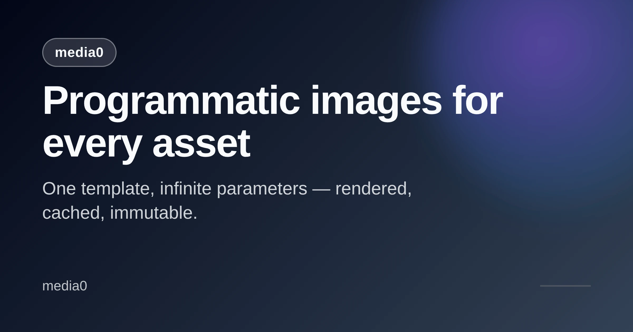 webp rendered by media0 from the URL above: a dark Open Graph card reading 'Programmatic images for every asset'