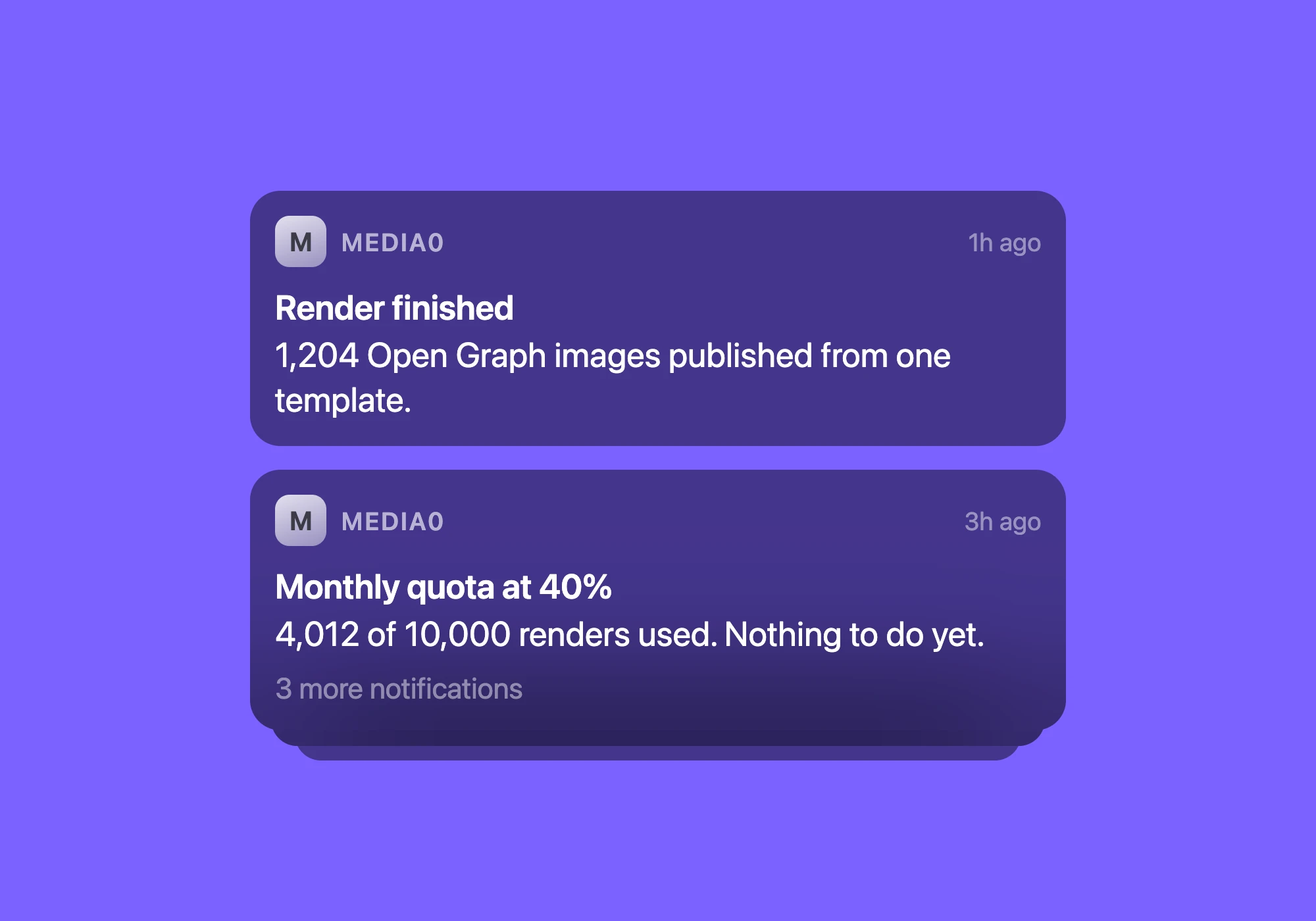 iOS Notification preview