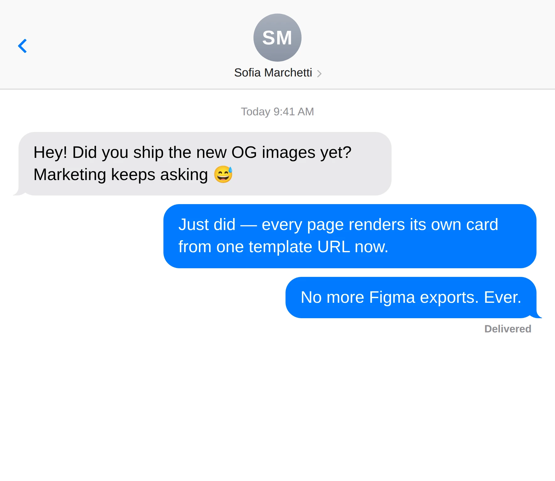 iMessage Chat Screenshot preview